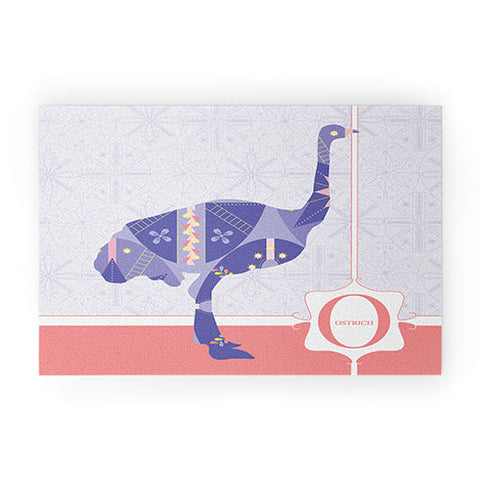 Jennifer Hill Miss Ostrich Welcome Mat