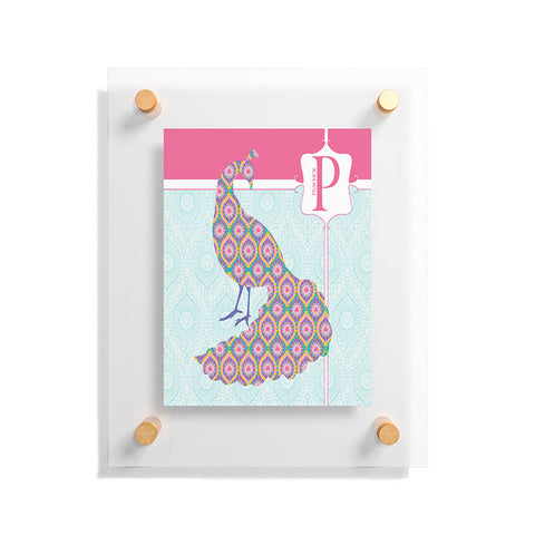 Jennifer Hill Miss Peacock Floating Acrylic Print