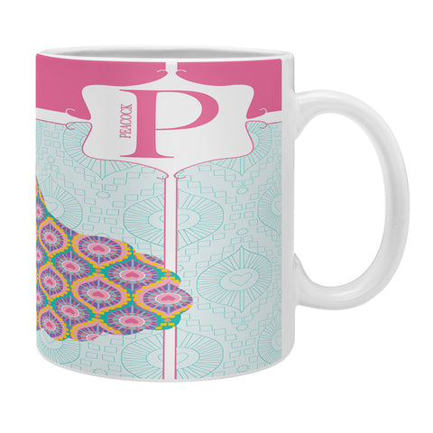 Jennifer Hill Miss Peacock Coffee Mug