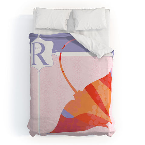Jennifer Hill Miss Ray Duvet Cover