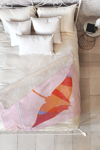 Jennifer Hill Miss Ray Fleece Throw Blanket