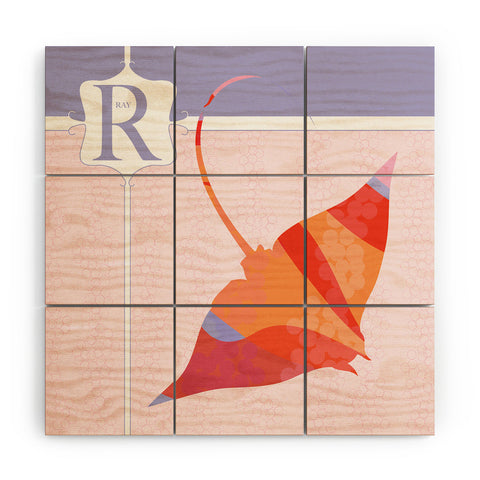 Jennifer Hill Miss Ray Wood Wall Mural