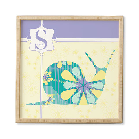 Jennifer Hill Miss Snail Framed Wall Art