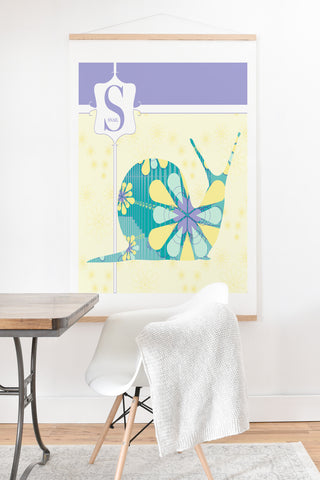 Jennifer Hill Miss Snail Art Print And Hanger