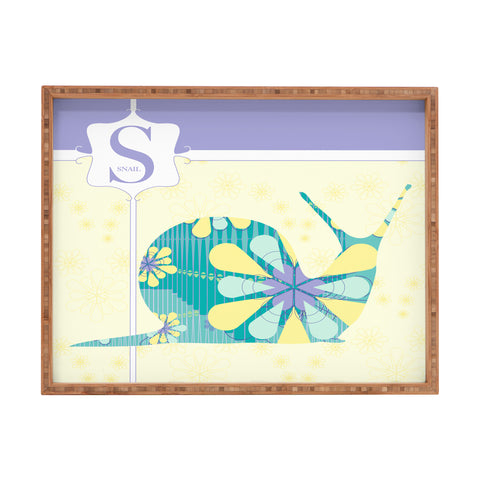 Jennifer Hill Miss Snail Rectangular Tray