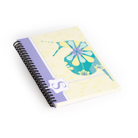 Jennifer Hill Miss Snail Spiral Notebook
