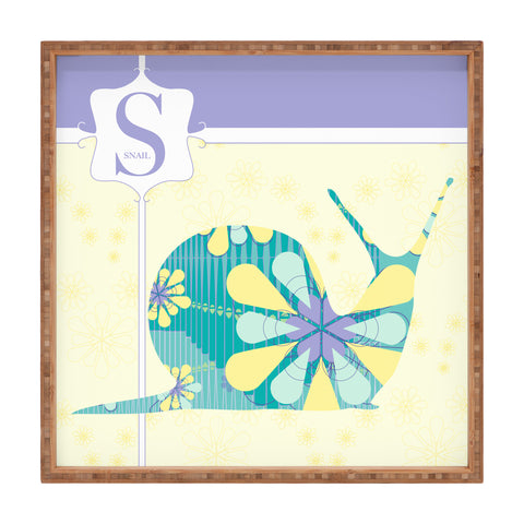 Jennifer Hill Miss Snail Square Tray