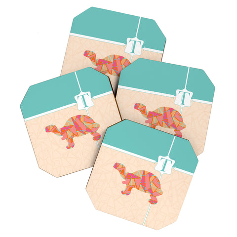 Jennifer Hill Miss Tortoise Coaster Set