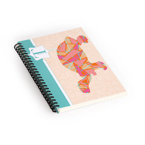Jennifer Hill Miss Tortoise Spiral Notebook