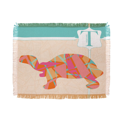 Jennifer Hill Miss Tortoise Throw Blanket