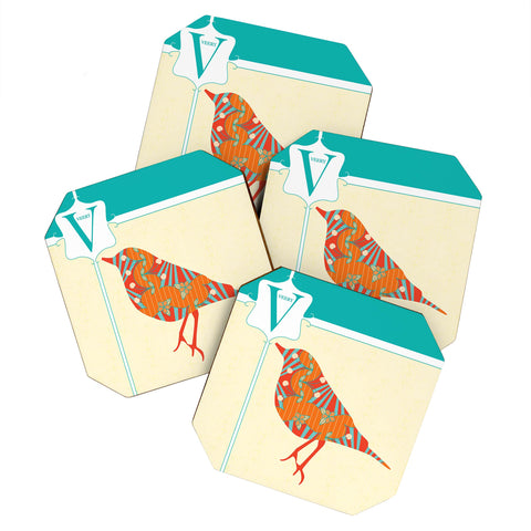 Jennifer Hill Miss Veery Coaster Set