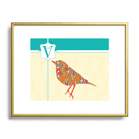 Jennifer Hill Miss Veery Metal Framed Art Print