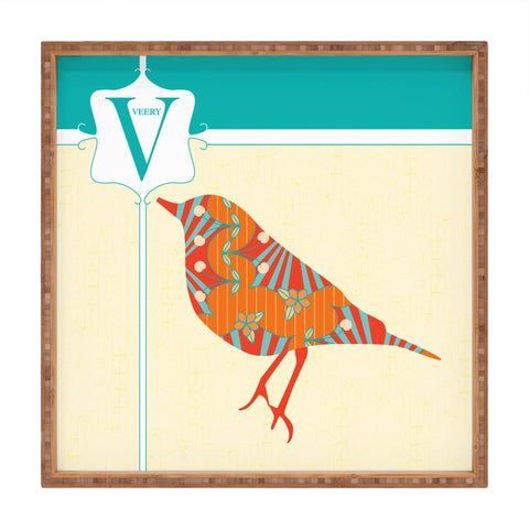 Jennifer Hill Miss Veery Square Tray