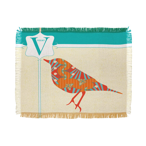 Jennifer Hill Miss Veery Throw Blanket
