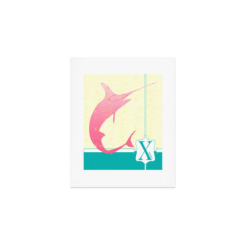 Jennifer Hill Miss Xiphias Art Print