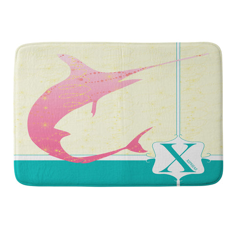 Jennifer Hill Miss Xiphias Memory Foam Bath Mat