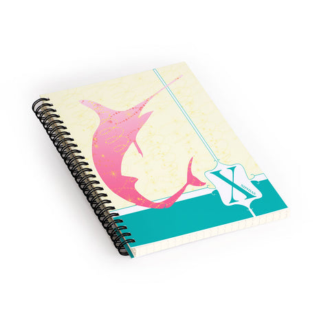 Jennifer Hill Miss Xiphias Spiral Notebook