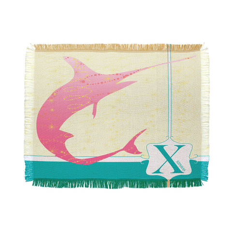 Jennifer Hill Miss Xiphias Throw Blanket