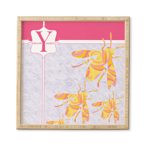 Jennifer Hill Miss Yellow Jacket Framed Wall Art