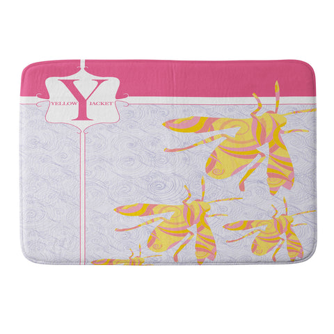 Jennifer Hill Miss Yellow Jacket Memory Foam Bath Mat