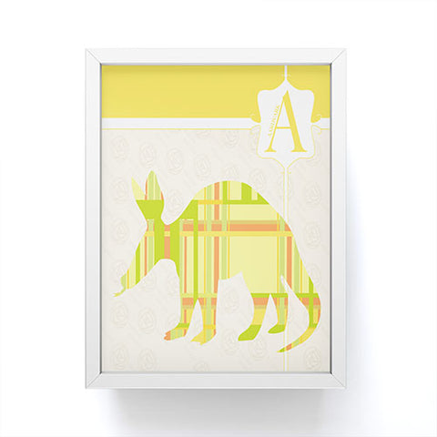 Jennifer Hill Mister Aardvark Framed Mini Art Print