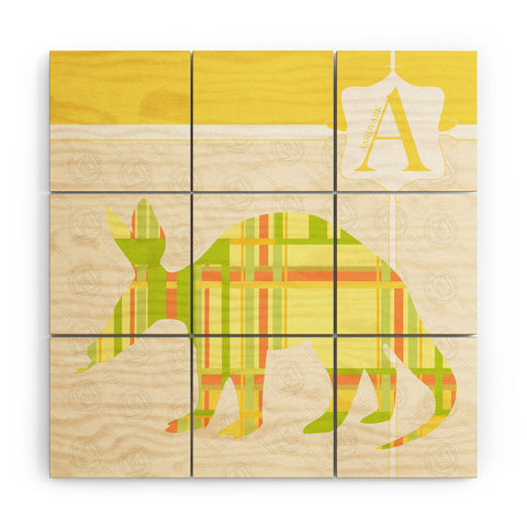 Jennifer Hill Mister Aardvark Wood Wall Mural