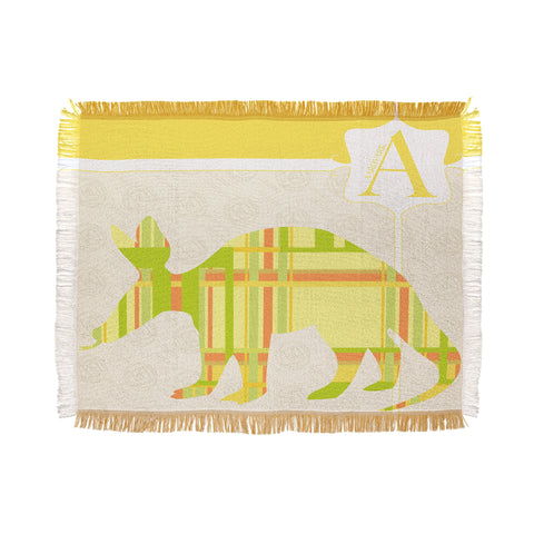 Jennifer Hill Mister Aardvark Throw Blanket