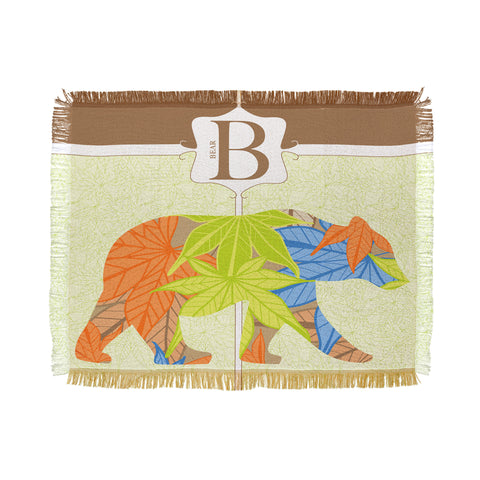 Jennifer Hill Mister Bear Throw Blanket