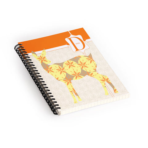 Jennifer Hill Mister Deer Spiral Notebook