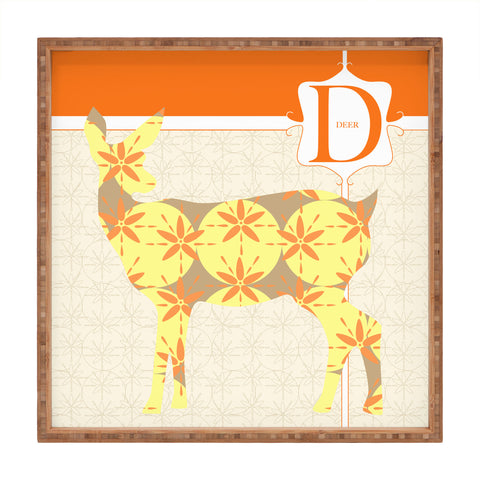 Jennifer Hill Mister Deer Square Tray