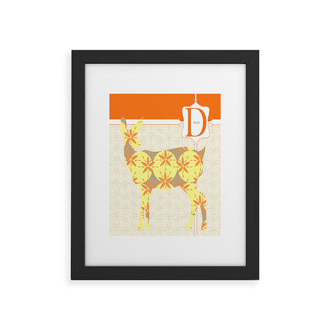 Jennifer Hill Mister Deer Framed Art Print