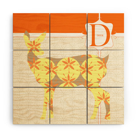 Jennifer Hill Mister Deer Wood Wall Mural