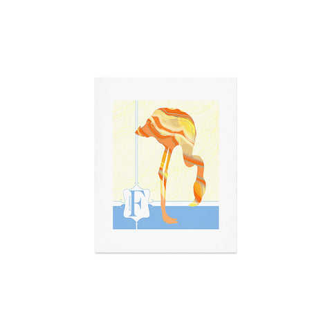 Jennifer Hill Mister Flamingo Art Print