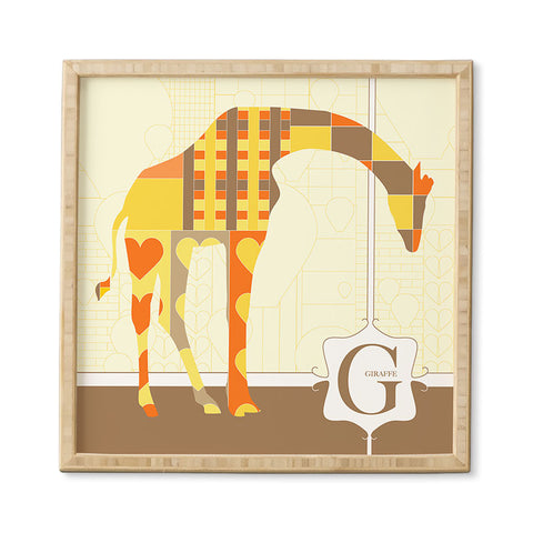 Jennifer Hill Mister Giraffe Framed Wall Art