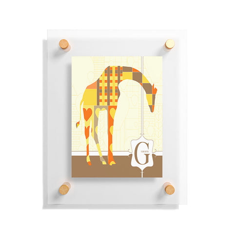 Jennifer Hill Mister Giraffe Floating Acrylic Print