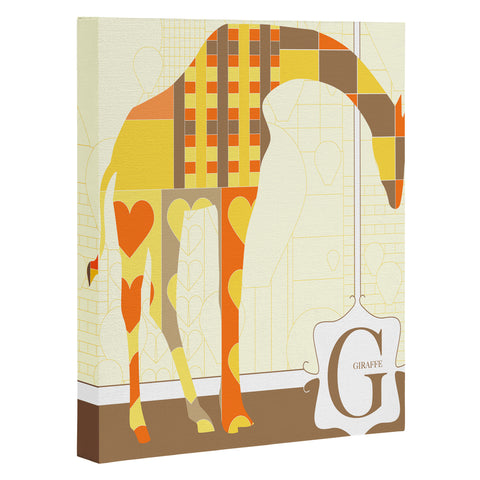 Jennifer Hill Mister Giraffe Art Canvas