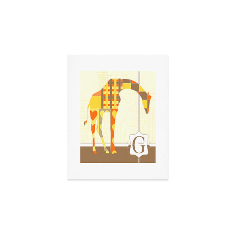 Jennifer Hill Mister Giraffe Art Print