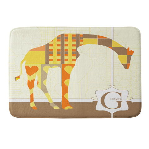 Jennifer Hill Mister Giraffe Memory Foam Bath Mat