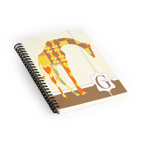 Jennifer Hill Mister Giraffe Spiral Notebook