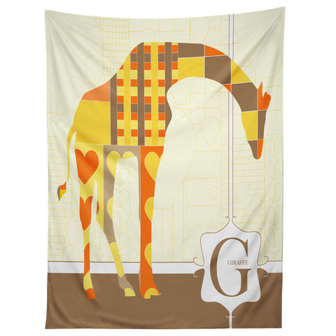 Jennifer Hill Mister Giraffe Tapestry