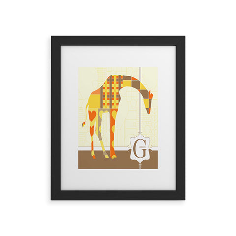 Jennifer Hill Mister Giraffe Framed Art Print