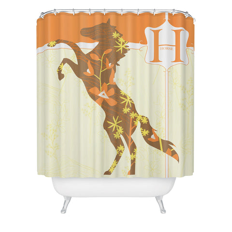 Jennifer Hill Mister Horse Shower Curtain