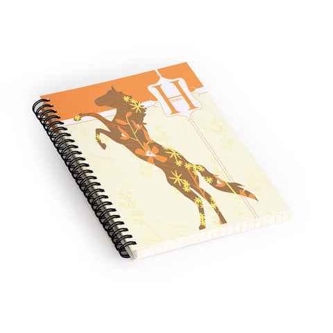 Jennifer Hill Mister Horse Spiral Notebook