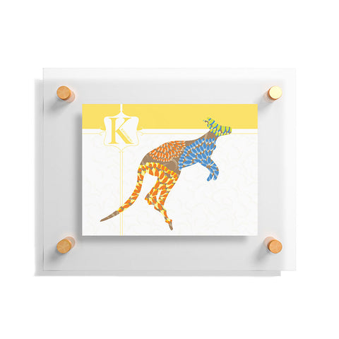 Jennifer Hill Mister Kangaroo Floating Acrylic Print