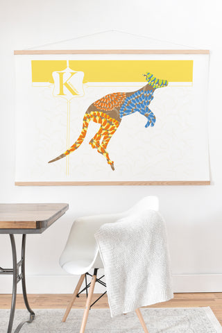 Jennifer Hill Mister Kangaroo Art Print And Hanger