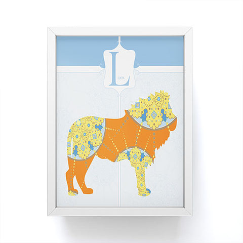 Jennifer Hill Mister Lion Framed Mini Art Print
