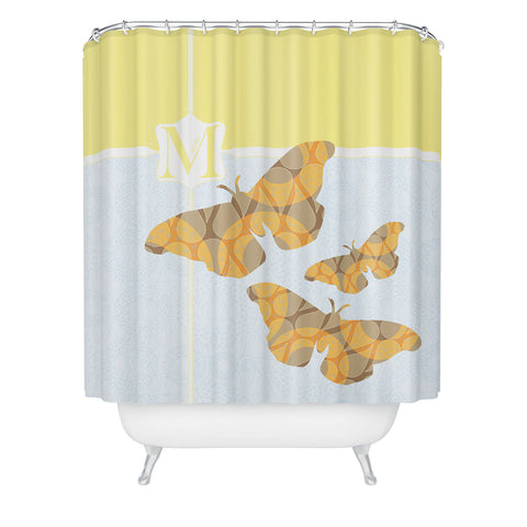 Jennifer Hill Mister Moth Shower Curtain