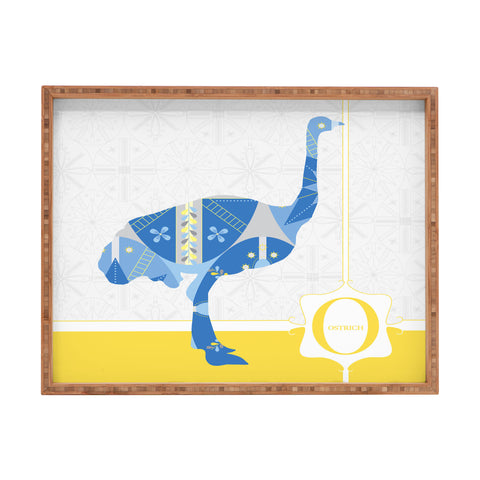 Jennifer Hill Mister Ostrich Rectangular Tray