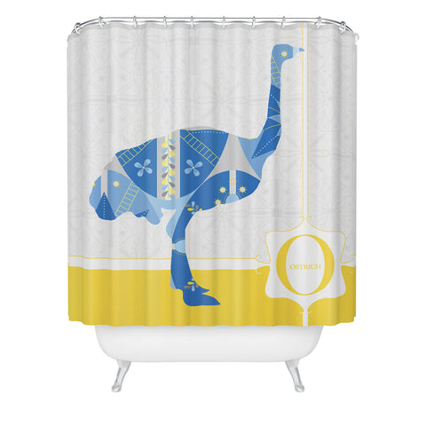 Jennifer Hill Mister Ostrich Shower Curtain