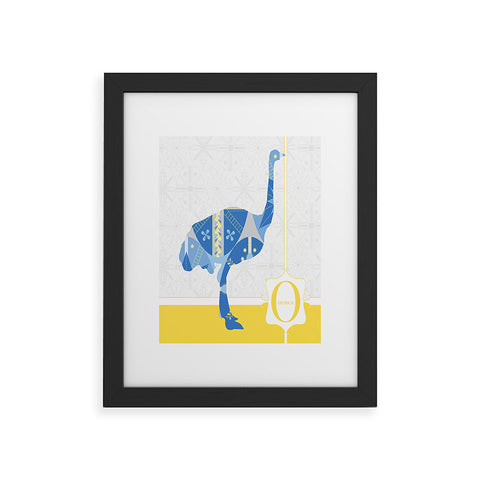 Jennifer Hill Mister Ostrich Framed Art Print